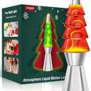 14.5 inches Liquid Motion Table Lamp: Tree Lave Lamp for Mother's Day/Mom Gifts, Mood Lighting Christmas Indoor Decorations Night Light for Kids and Adults