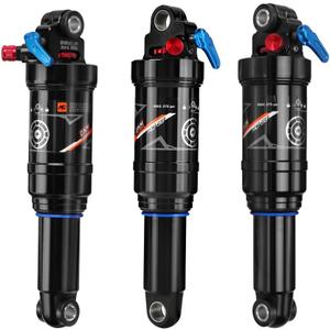 DNM AO-38RC Mtb Rear Shock Bike Air Rear Shock Rebound/Lock Out - Manual Remote - Adjustable Air Pressure (165 x 35 mm (6.50" x 1.38")