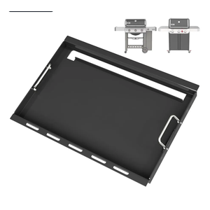 Full Size Griddle for Weber GS4 Genesis II 300 Series Gas Grills, Flat Top Grill Griddle Insert with Handles for Weber Genesis II E310 E330 S315 EX315 SX335 EX335 Series Gas Grill, Carbon Steel