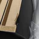 BAMEOS 47in Floating Shelves, Black Wall Mounted Wooden Shelves with Invisible Brackets Set of 2