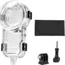 Invisible Dive Housing Case for Insta360 X5, Waterproof Up to 60m/196ft Invisible Underwater Photography Housing, X5 Protective Cover Shell with Bracket Accessories