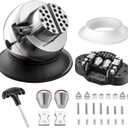 DZQ Ball Vise 3" Engraving Setting Tool 360Rotation Professional Ball Vise 36PCS Attachment Jewelry Engraving Block Tools Standard Block (Black)
