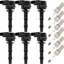 ECCPP UF535 6 ignition coils with 6 iridium Spark Plugs for Dodge for Mercedes-Benz 2007 2008 Sprinter 2500 3500 C230 C280 C300 C350 CL550 ML450 SLK280 2011 2012 2015 3.0L V6 5.5L 4.7L V8 3.5L C1656