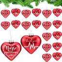 Thyle 12 Pcs Christmas Nurse Practitioner Gifts Bulk Nurse Practitioner Hanging Ornaments for Christmas Tree Xmas Thank You Gifts for NP Supplies (Red)