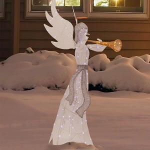 Walsunny Christmas Standing Angel 3D Extra Large Light Holiday Display Family Set