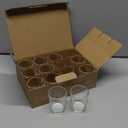 Super Z Outlet 2.5'' Clear Glass Votive Candle Holders for Candle Making Kit, Aromatherapy (11Pack)