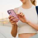 2 x Hython Case for iPhone 12 Pro Max Case Magnetic Translucent Matte Phone Cases 6.7" [Compatible with MagSafe] Thin Slim Fit Shockproof Bumper Hard Protective Cover for Women Men Girls, Grape Purple