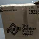 Bounty Quick-Size Paper Towels, White, 12 Family Triple = 40 Regular Rolls