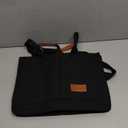 Canvas Tote Bag for Women,Women's Bags Crossbody Bags Work Laptop Tote Bag Large Handbags Purse for Travel Nurse Teacher (Canvs Demure Black With Compartments)