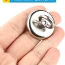 BEST CHOICE MAGNETS Magnetic Hooks, 100 LB45KG Heavy Duty Magnetic Hooks with Countersunk Hole Eyebolt, Perfect for Home, Kitchen, Workplace, Office and Garage, Pack of 25