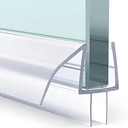 AmazerBath 3 PCS Shower Door Bottom Seal for 3/8 Inch Glass - (15.75 Inches x 3), 3 Section Segmented Shower Installation Kit Frameless Glass Door Seal Strip