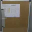 VUSIGN Magnetic White Board Kit for Wall 24" x 18", 1 Dry Eraser & 2 Multicolor Markers & 4 Magnetic Pins, Sliver Reinforced Aluminum Frame for Home, School, Office (Silver)