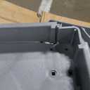 YITAHOME 2 Tier Heavy Duty Plastic Utility Cart 45 x 25 Inch, Rolling Work Cart w/Deep Shelves & 360 Swivel Wheels(2 Brake), Plastic Tool Cart Suitable for Warehouse, Garage, Office, Cleaning, Gray