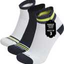 Mens & Boys Ankle Socks Cotton Warm Elastic Casual Lightweight Moisture Wicking Anti Odor | 3 Pairs, Size: 8-10