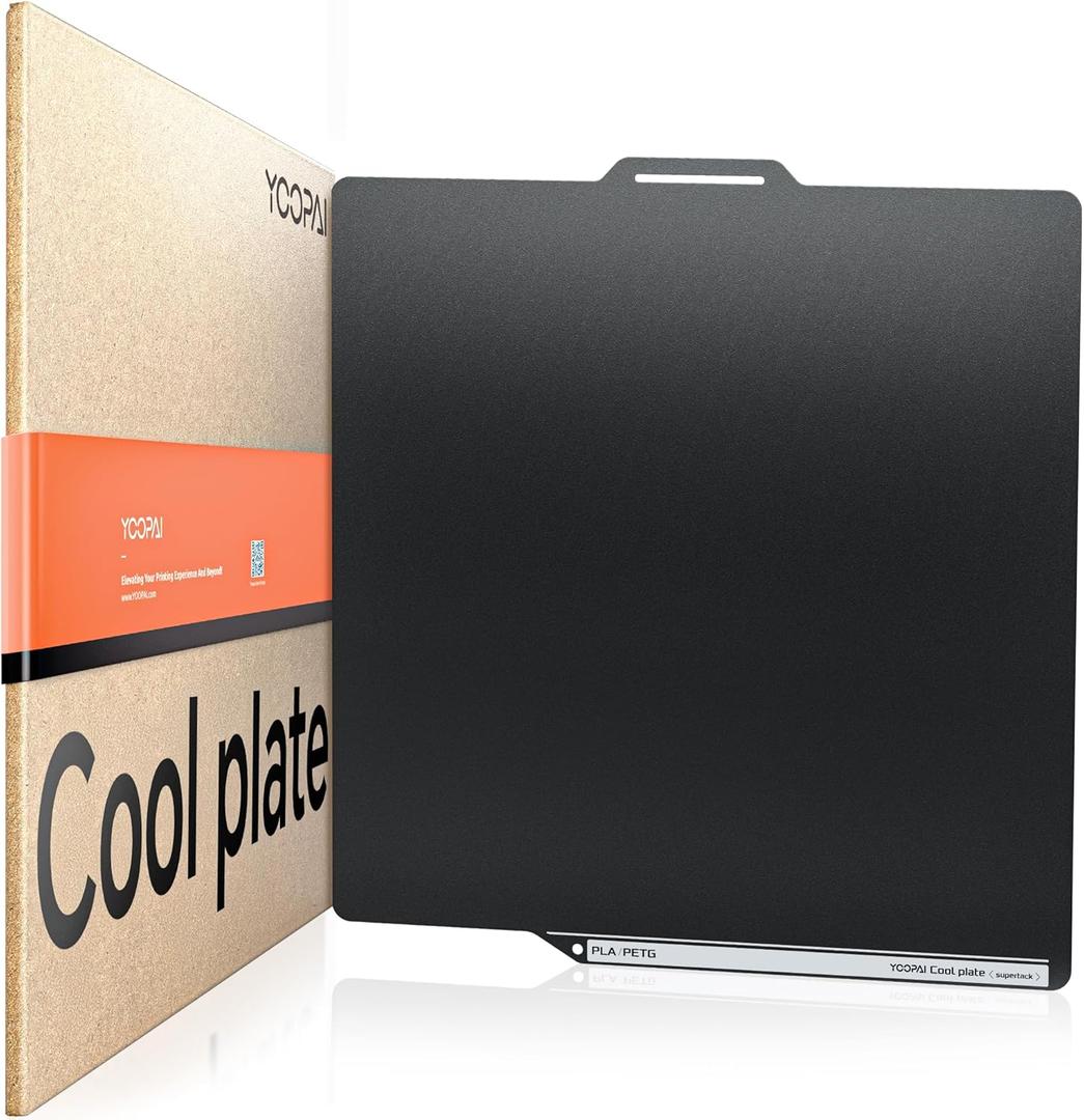 YOOPAI Cold Low Temperature Build Plate for Bambu Lab, 257x257mm Double Sided Room Temperature Print, Cold 3D Printer Bed Platforms for Bambulab A1/ X1C/ P1P/ P1S/ X1E 3D Printers