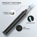 Ear Wax Removal Tool Camera, Ear Cleaner with Camera Earwax Removal kit with Camera, Ear Camera 1080P with 6 LED Lights, Compatible with iOS&Android