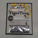 DOK TigerToes Premium Non-Slip Dog Socks for Hardwood Floors - Extra-Thick Grip That Works Even When Twisted - Prevents Licking, Slipping, and Great for Dog Paw Protection - Size Medium (Classic Grey)