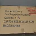 Gold Wall Mirrors Decorative, 24x16 Inch Bathroom Mirror Grecian Venetian Design Rectangle Entryway Mirrors for Bathroom, Living Room, Entrance, Bedroom