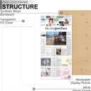 Fxojyvo 11x22 Newspaper Frame, Display 11 x 22 Inch Newspaper Front Page for Wall, Light Weight and High Transparent Picture Frame - 1 Pack/White/11by22