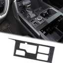 Aunginsy Central Control Gear Shift Panel Trim Cover Compatible with Toyota Tundra/Sequoia 2022-2026, Car Gear Shifter Console Anti-Scratch Panel Frame Decorative Sticker Protection ABS Accessories (Carbon Fiber Pattern)