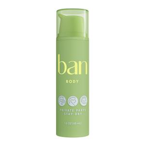 Ban Private Parts Deodorizing Lotion, Non-Toxic Sweat Absorbing Lotion for Sensitve Parts, Formulated with Soothing Aloe & Calendula, Aluminum Free and Baking Soda Free, Light Scent, 1.5 Oz