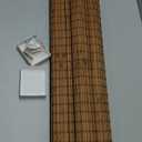 UNISHADES Cordless Bamboo Roman Shades for Windows, Size (32.5" W × 64" H) Colour (Eastfield Teak)