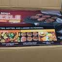 Ninja Griddle and Indoor Grill, 14, Electric Grill, For Steak, Burgers, Salmon, Veggies, and More, Pancake Griddle, Nonstick, Dishwasher Safe, 500F, Even Cooking, Silver, GR101, 