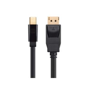 Monoprice Mini DisplayPort 1.2 to DisplayPort Cable - 15 Feet, 4K Capable, Supports 3D Video - Select Series Black