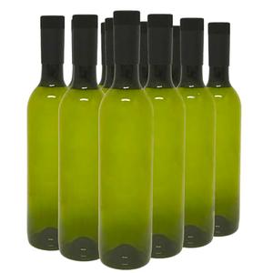 nicebottles Plastic WineBottles & Screw Caps, Green, 750ml - Pack of 12
