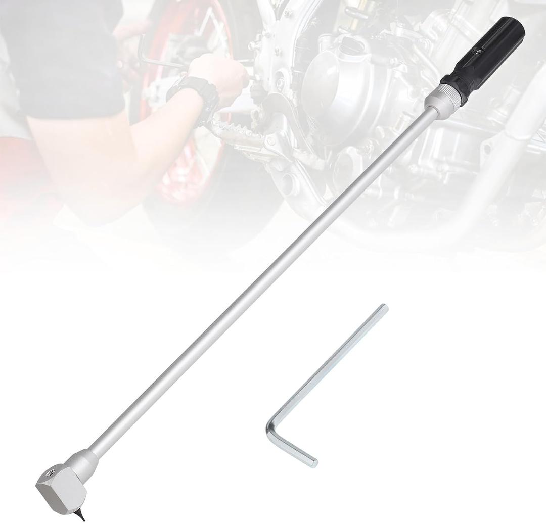 Pilot Screw Adjustment Tool, 90 Degree 18.89in Screwdriver Carburetor Adjustment Tool, Made of High-Grade Metal Replacement for Carb ATV UTV Snowmobile