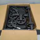 Collapsible Wagon with Wheels, 350lbs Wagons Carts Foldable Wagon Cart with Expandable Storage 100L & Flexible Handle, Lightweight Portable Folding Utility Grocery Shopping Cart for Garden Camping (Medium, Black-upgrade)