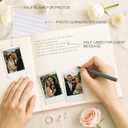 &And Per Se Guest Book for Party, Photo Book, Blank Book and Birthday Guest Book for Special Events, Baby Shower Book to Sign with Blank Lined Pages & Photo Spots (Pink with Pattern)