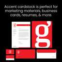 Accent Opaque 17 x 11 White Cardstock Paper, 100lb, 271gsm  200 Sheets (1 Ream)  Premium Smooth Heavy Cardstock, Printer Paper for Invitations, Cards, Menus, Business Cards  188093R