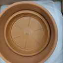 Terracotta Orchid Pots with Holes and Saucers, 6 Inch Set of 4 Clay Orchid Planter for Repotting, Terra Cotta Plant Pots for Flower Succulents Indoor and Outdoor Promotes Air Circulation