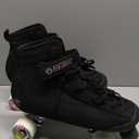 Bont Parkstar Vegan Black Suede Professional Roller Skates for Park Ramps Bowls Street - Rollerskates for Outdoor and Indoor Skating. Size 11 EU 46