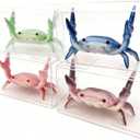 New Japanese Creative Cute Crab Pen Holder Weightlifting Crabs Penholder Bracket Storage Rack Gift Stationery (4, Weightlifting crab)