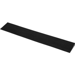 0.6'' Rise Solid Rubber Wheelchair Ramp, Threshold Ramp Used for Thresholds, Doorways and Bathroom (High:0.6 Inch(Pack of 1)) Black