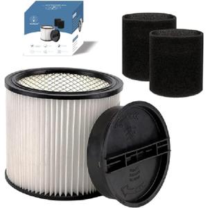 Replacement Filter For Shop Vac Filters 90304 90585 Wet Dry Shop Vac Filter - Perfect for Wet Dry vacuum cleaner Shop vac Filters 5 Gallon and Above - Long