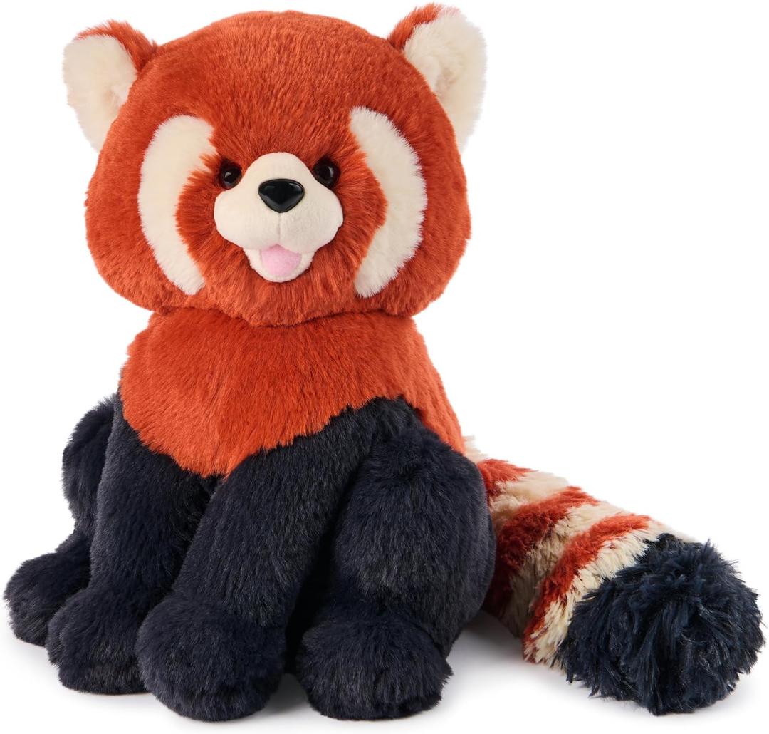 GUND Cedar Red Panda Plush, Premium Red Panda Stuffed Animals for Ages 1 and Up, Orange/Blue, 10