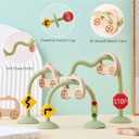 Baby High Chair Toys Suction Cup Toys for Babies 6-12 Months Montessori Sorting Toys (Olive)