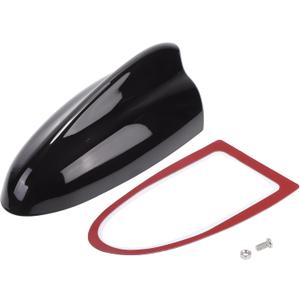 Shark Fin Antenna Cover, AM/FM Signal Roof Aerial Universal for Car Auto SUV Truck Offroad ABS Material with Adhesive Base Dark Brown