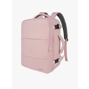 Taygeer Travel Backpack for Women, Carry On Backpack with USB Charging Port & Shoe Pouch, TSA 15.6inch Laptop Mochila Flight Approved, Nurse Bag Casual Daypack for Weekender Business Hiking, Pink