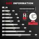 2 x High-Magnetic Screwdriver Drill Bit Set, 9pcs Upgrade S2 Alloy Steel Bits, K5 Impact Resistant Non Slip Bit, Precision Magnetic Bits for DIY/Pro Use