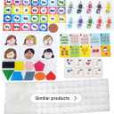 Toddler Busy Board Montessori Toys for 1 2 3 4 Year Old, Sensory Board Educational Activities for Learning Fine Motor Skills, Gifts for Girls Boys, Travel Toys for Airplane Car