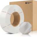 Bamboo1.75MM PLA Matte Refill Filament High Toughness High Speed &Easy Printing Eco Friendly with RFID for Bambu Lab A1,X1,P1 AMS 1KG +/- 0.03mm (Without Spool) (Ivory White 11100)