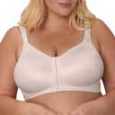 Playtex Women's Wireless Bra, 18 Hour Plus-Size Bras , Front Close, Extra Back Support, E525, Single or 2-Pack (38C)