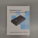 Bluetooth Transmitter Receiver 2 in 1, Aux Bluetooth Adapter for Car, 3.5mm Wireless Audio Adapter Home Audio System Headphones Airplane Speaker (Black)