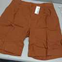 Willit Women's Linen Shorts Wide Leg Dress Casual Summer Pleated Shorts High Waisted with Pockets 7" 10", XL, Caramel