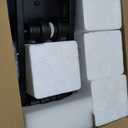 Unicozin Modern Bathroom Light Fixtures, 4 Light Vanity Lights Over Mirror, Black Wall Lamp with Clear Glass for Living Room Cabinet Bedroom Porch