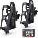 KEMIMOTO ATV Cup Holder, Upgraded Motorcycle Drink Holder Handlebar, Water Bottle Holder Mount with 0.6-1.56 Metal Clamp for Scooter Bike Boat Stroller Wheelchair Golf Push Cart Tractor